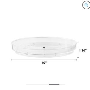 Brand new - The Home Edit plastic modular organization turntable 10 inch